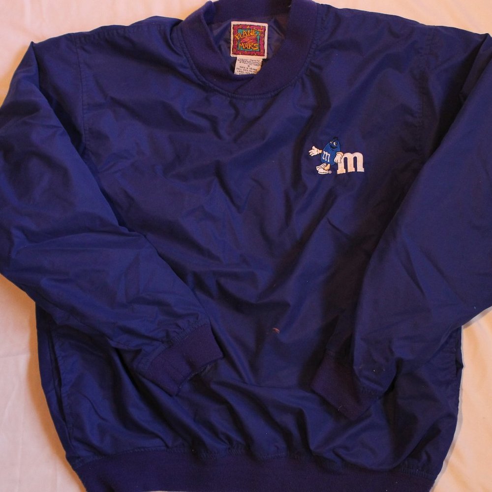 Vintage M and M Nylon Crew neck |Wind Breaker| 90s